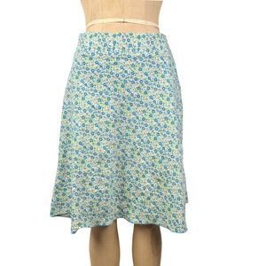 Cottagecore Spring A-Line Skirt Ditsy Floral Sz M Boho Hippie Feminine